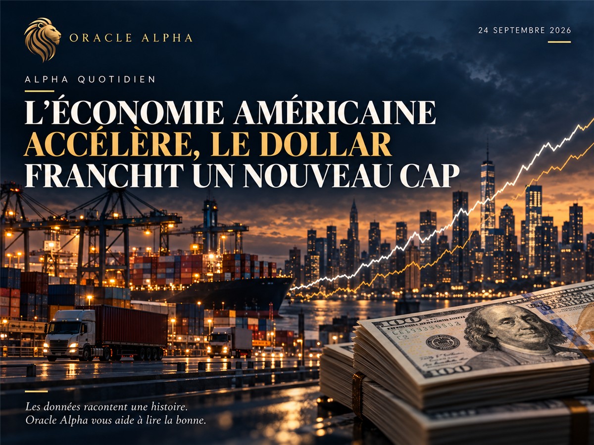 Alpha Quotidien : L'économie américaine accélère, le dollar franchit un nouveau cap