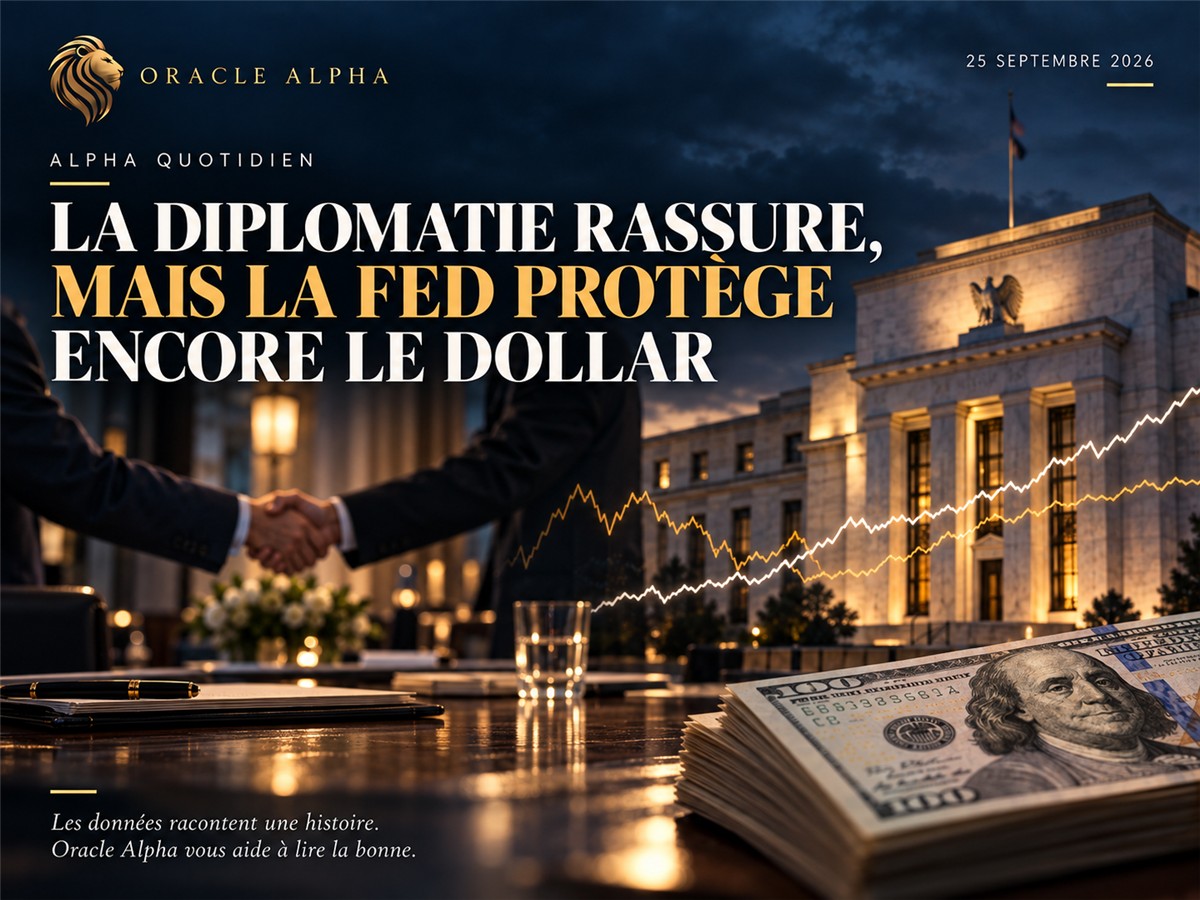 Alpha Quotidien : La diplomatie rassure, mais la Fed protège encore le dollar