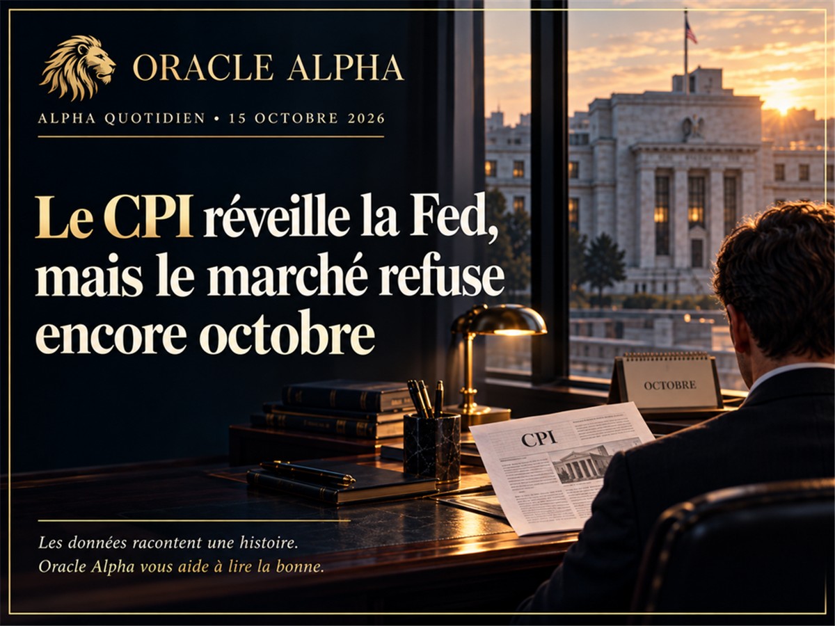 Alpha Quotidien : Le CPI réveille la Fed, mais le marché refuse encore octobre