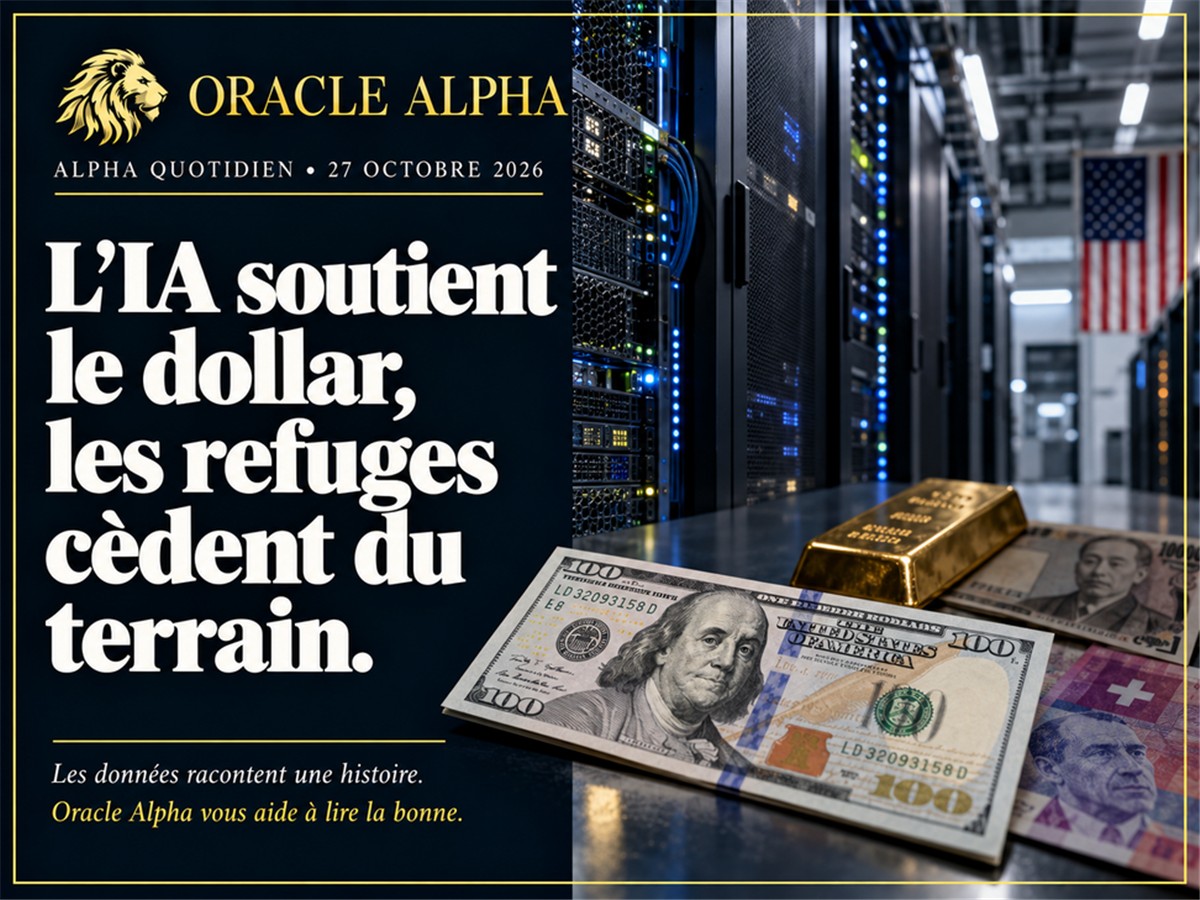 Alpha Quotidien : L'IA soutient le dollar, les refuges cèdent du terrain